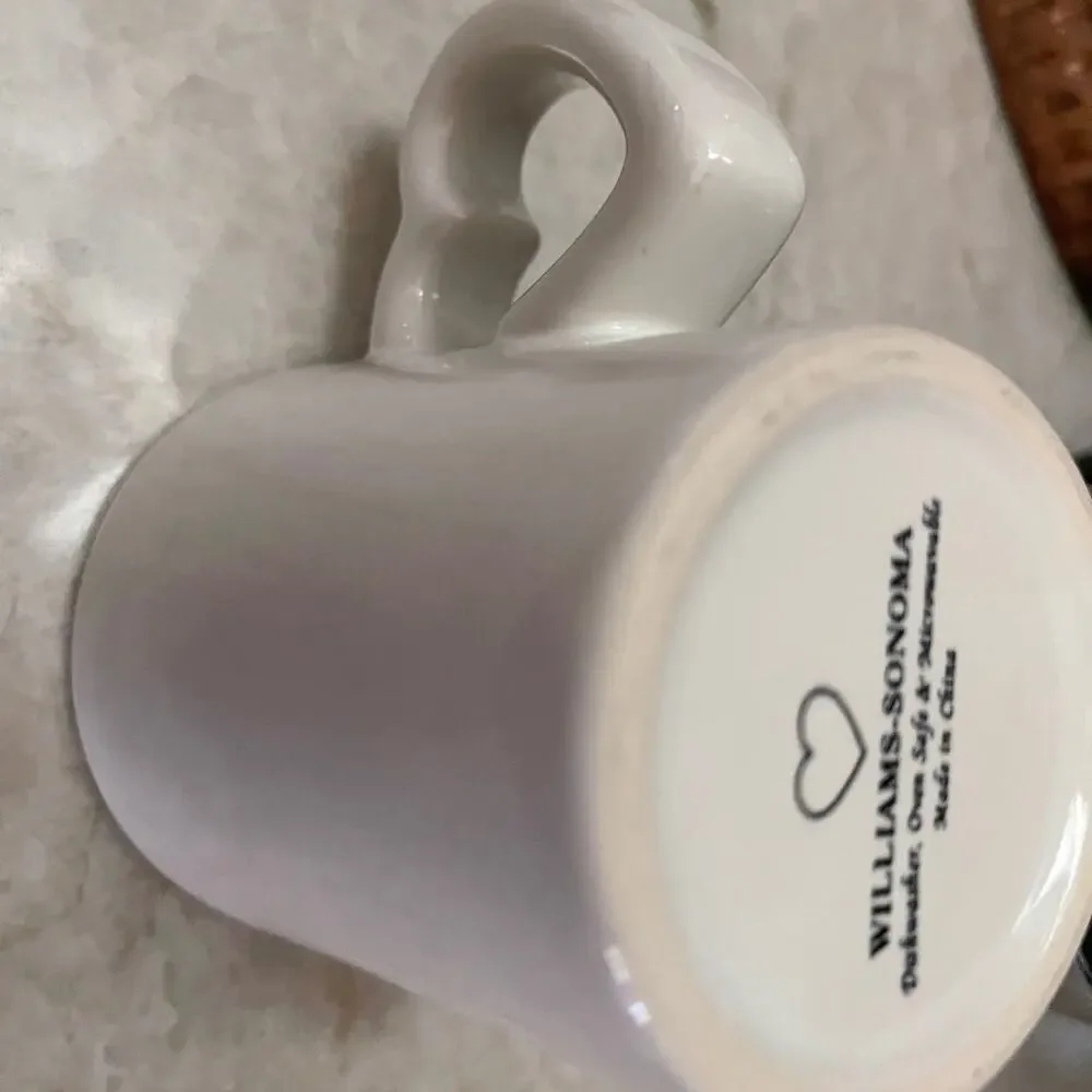 Williams Sonoma heart williams white